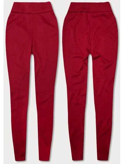 Hrubšie červené bavlnené legíny (YW06039-5)