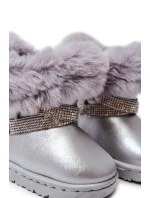 dětské sněhule s kubickými zirkony stříbrný model 21575385 - Boto dětské sněhule s kubickými zirkony stříbrný model 21575385 - Boto