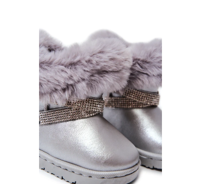 dětské sněhule s kubickými zirkony stříbrný model 21575385 - Boto dětské sněhule s kubickými zirkony stříbrný model 21575385 - Boto