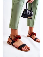 Módní sandály s korálky Černá model 21591699 - Boto Módní sandály s korálky Černá model 21591699 - Boto