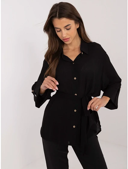 Koszula LK KS model 20470435 czarny - FPrice Koszula LK KS model 20470435 czarny - FPrice