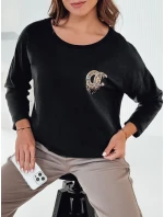 Dámská oversize halenka černá Dstreet model 21982031 - FashionStreet Dámská oversize halenka černá Dstreet model 21982031 - FashionStreet