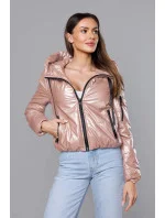 Krátká dámská bunda v růžové barvě model 18057103 - S'WEST Krátká dámská bunda v růžové barvě model 18057103 - S'WEST