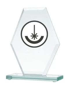 Gravírovaná sklenená trofej