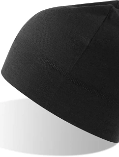 Merino pletená čepice black model 22456173 - Atlantis Headwear