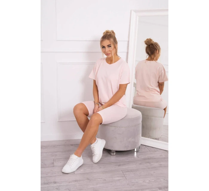 Súprava top+legíny púdrovo ružová Súprava top+legíny púdrovo ružová