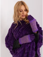 Rękawiczki AT RK model 19367779 ciemny fioletowy - FPrice Rękawiczki AT RK model 19367779 ciemny fioletowy - FPrice