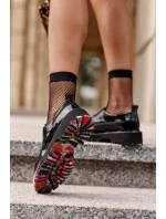 Lakované dámske šnurovacie poltopánky Artiker Black Lakované dámske šnurovacie poltopánky Artiker Black