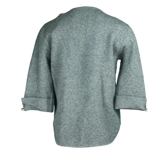 Dámsky sveter na rukávoch zdobený perličkami - Gemini