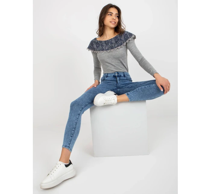 Dámské džínové kalhoty NM SP model 20091026 Světle jeans modrá - FPrice