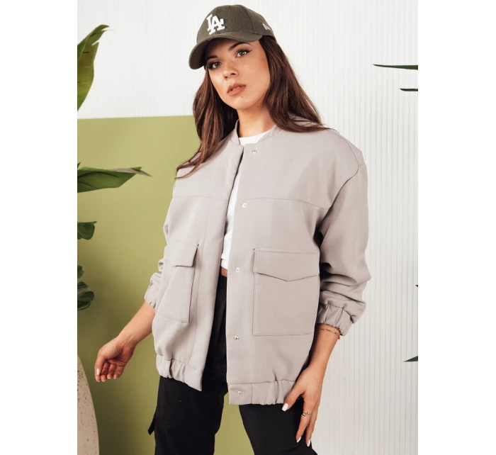 Dámská přechodová bunda šedá Dstreet model 21975238 - FashionStreet Dámská přechodová bunda šedá Dstreet model 21975238 - FashionStreet