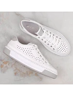 Rieker W RKR642 biele kožené ažurové topánky