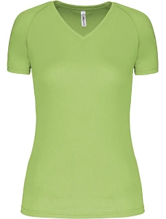 PA 477 Dámské sportovní tričko s výstřihem do V model 22513232 lime - Kariban ProAct