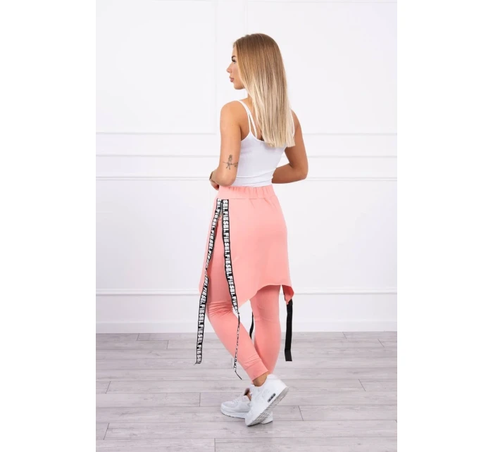 Nohavice/oblek s nápisom marhuľová selfie