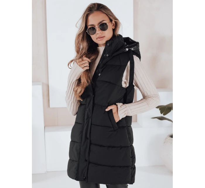 Dámska prešívaná vesta TOLIS čierna FashionStreet TY3297