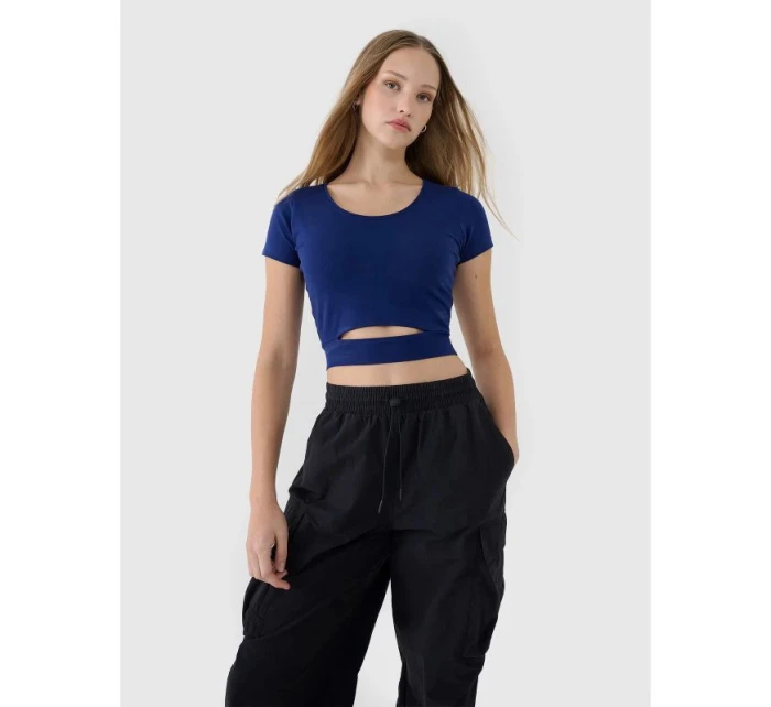 Dámské hladké tričko model 21436846 - 4F Dámské hladké tričko model 21436846 - 4F