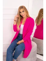 Svetr s netopýřími rukávy růžový model 18978875 - K-Fashion