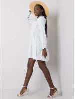 Šaty 123 SK 187576.40P biela a modrá