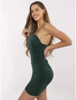 Šaty DHJ SK 13925.11P tmavo zelená