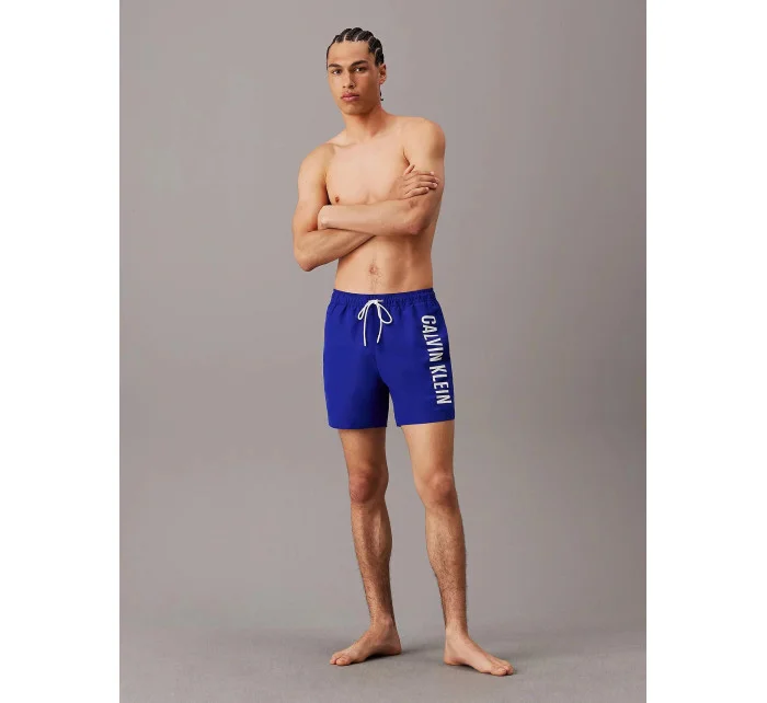 Pánske plavky KM0KM01004 C86 navy blue - Calvin Klein