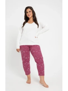 Taro Estella 3005 3/4 2XL-3XL dámske pyžamoZ24