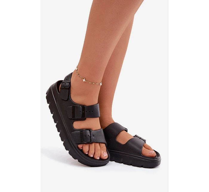 Dámské pěnové sandály na platformě Big Star TT274A031 Černé