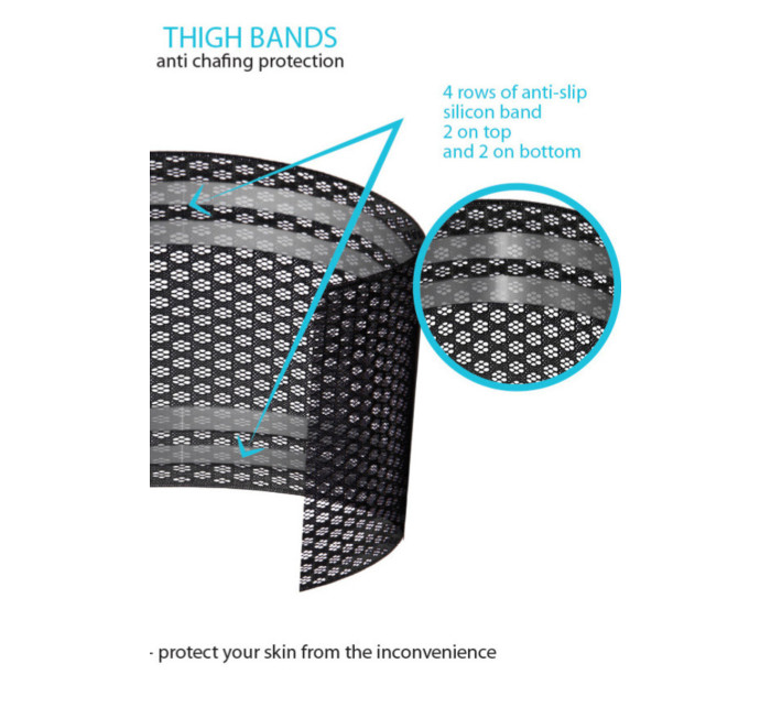 Dámske vzorované ochranné pásky na stehná Thigh Bands WZ.2 - Sesto Senso