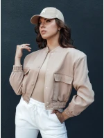Dámská krátká bunda béžová Dstreet model 21979138 - FashionStreet