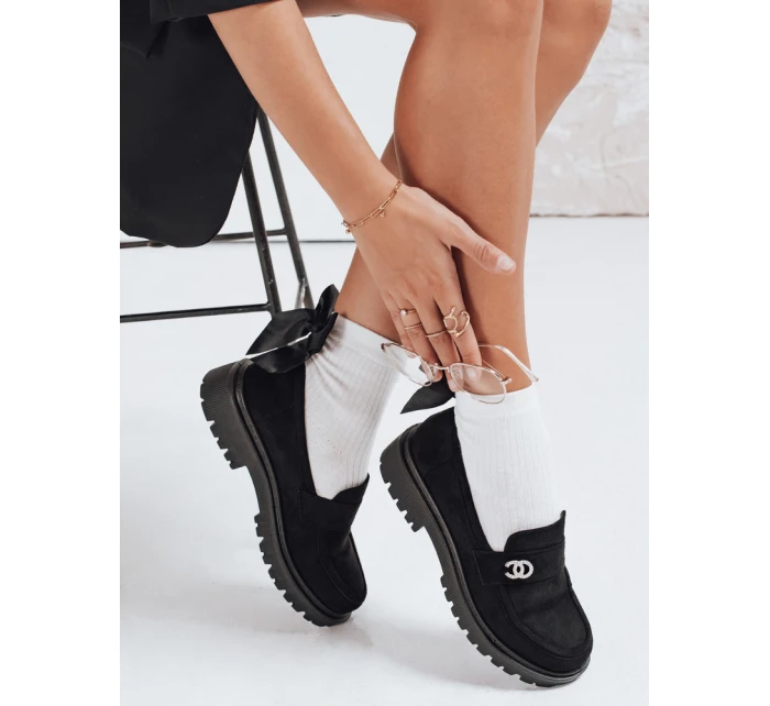Dámské černé semišové mokasíny Dstreet model 21992455 - FashionStreet