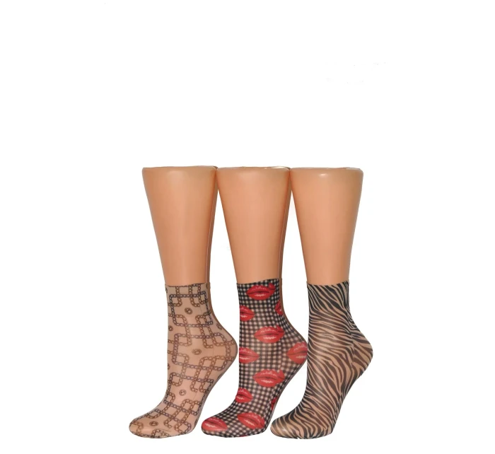 Dámske vzorované ponožky Magnetism lycra 20 den