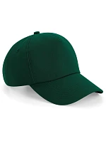 Beechfield B 25 5-panelová čiapka s kšiltom „Authentic“ 53.0025 fľaškovozelená
