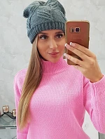 Majka dámska čiapka K376 tmavo šedá