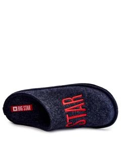 Klasické pánské pantofle Big Star model 21603100 Námořnická modré - Big Star Shoes