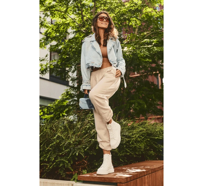 Kožené Tenisky Na Zip Big Star Bílé model 21634187 - Big Star Shoes Kožené Tenisky Na Zip Big Star Bílé model 21634187 - Big Star Shoes