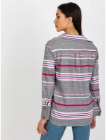 Dámska košeľa LK KS 509165.06X biela a ružová - FPrice Dámska košeľa LK KS 509165.06X biela a ružová - FPrice