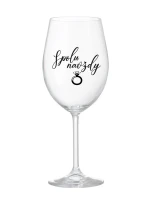 SPOLU NAVŽDY - čirá sklenice na víno 350 ml