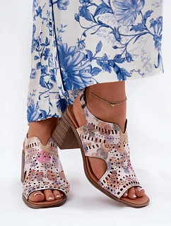 Dámske sandále RM24125 pink - Jezzi