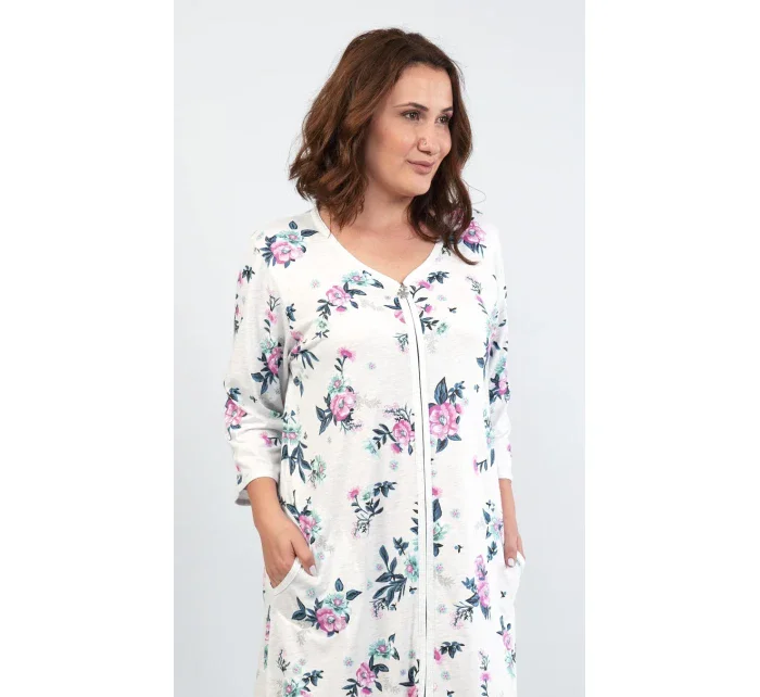 Dámske domáce šaty s trojštvrťovom rukávom Kristýna