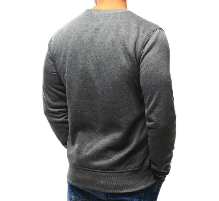 Pánska mikina s kapucňou antracitová BX4823