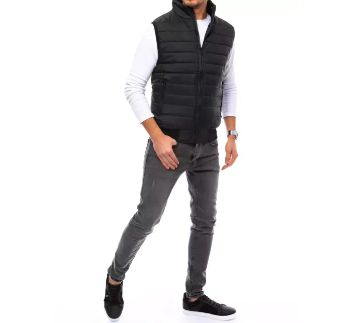 Pánská prošívaná vesta černá Dstreet model 21965574 - FashionStreet