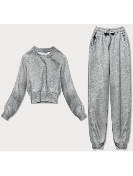 Světle šedý dámský dres mikina a kalhoty model 17234516 - J.STYLE Světle šedý dámský dres mikina a kalhoty model 17234516 - J.STYLE
