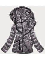 KRÓTKA KURTKA ZIMOWA DAMSKA SZARA model 21244791 - J.STYLE