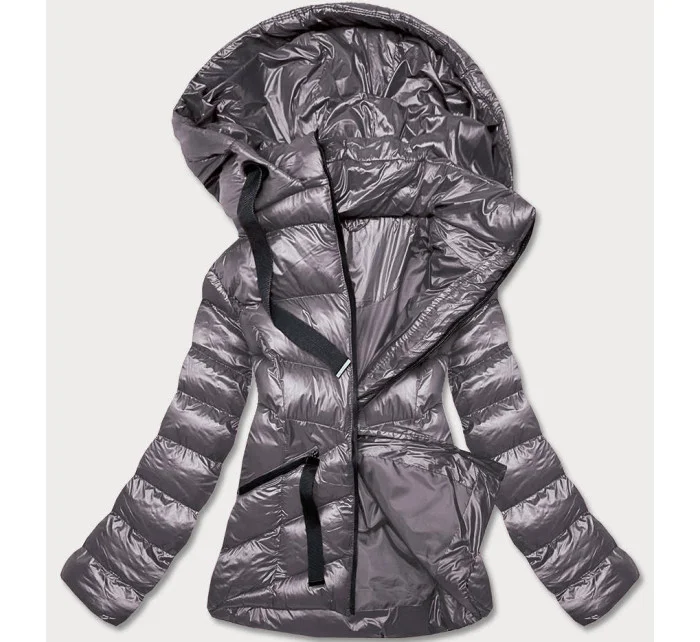 KRÓTKA KURTKA ZIMOWA DAMSKA SZARA model 21244791 - J.STYLE