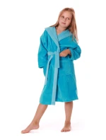 Detský župan Tampa duo s kapucňou 9159 tyrkysový - Vestis Detský župan Tampa duo s kapucňou 9159 tyrkysový - Vestis