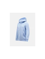 Mikina Peak Performance Jr Original Zip Hood, modrá Mikina Peak Performance Jr Original Zip Hood, modrá