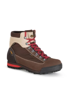 Aku Slope Gore-tex pánska kožená členková treková športová obuv hnedá