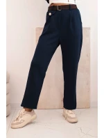 Dámska súprava maslová mikina s kapucňou a nohavice s opaskom modrá Dámska súprava maslová mikina s kapucňou a nohavice s opaskom modrá