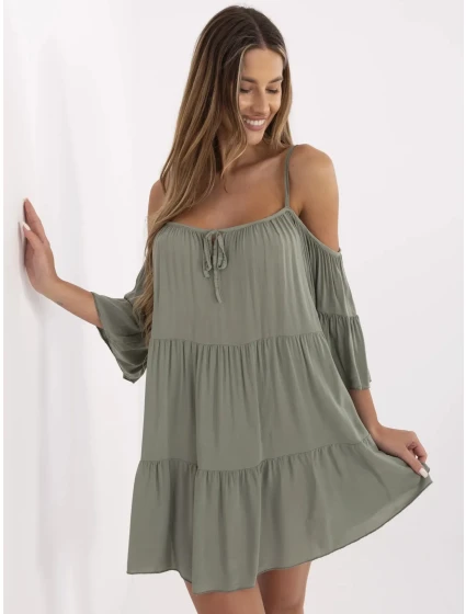 Dámske šaty-TW-SK-BI-80840.20 khaki