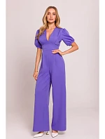 M852 Kombinéza s puzdrovými rukávmi - svetlo fialová