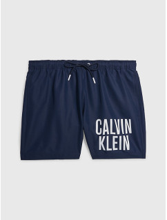 Pánske stredné plavecké šortky so sťahovacou šnúrkou KM0KM00794 XNE tm. modrá - Calvin Klein